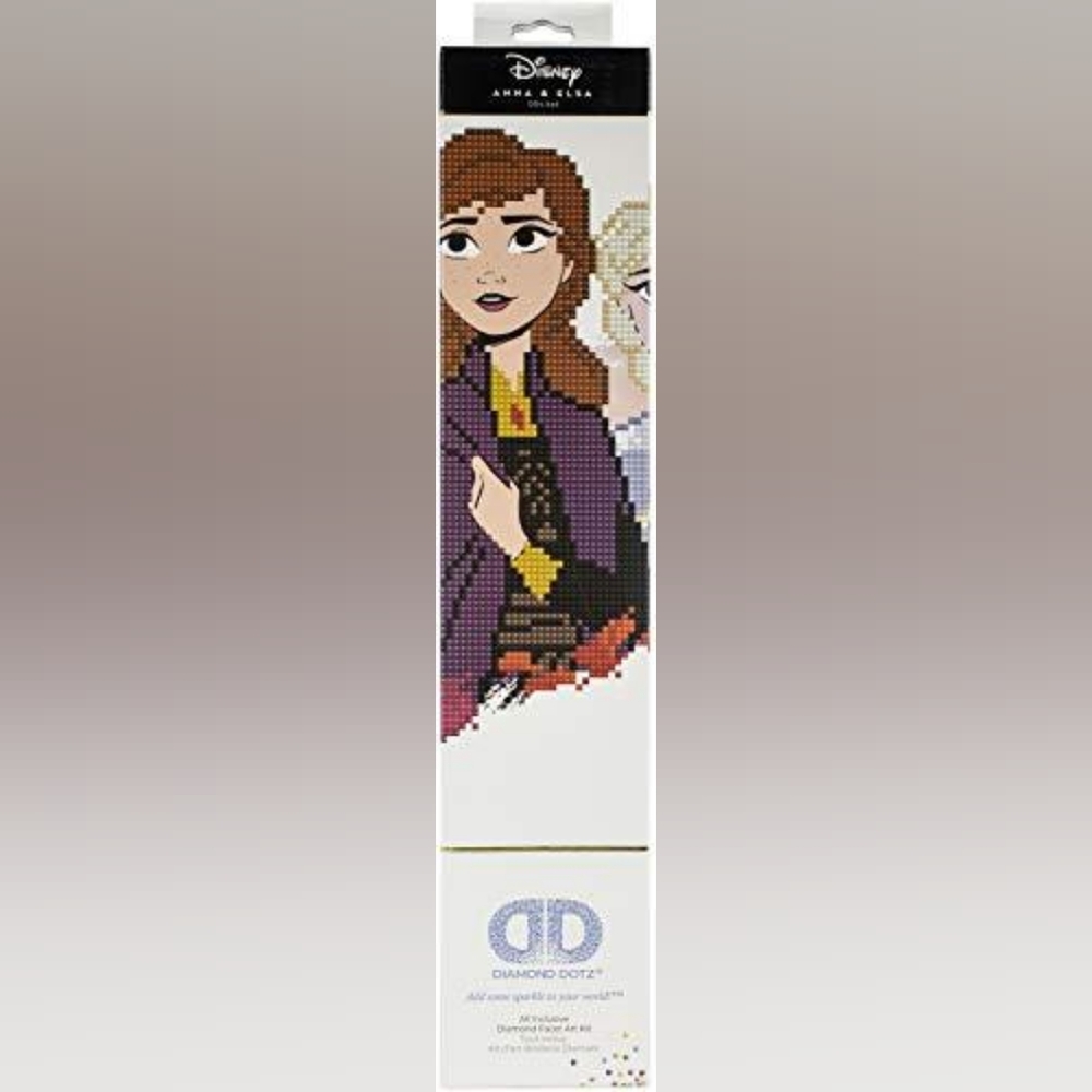 Diamond Dotz Disney Anna and Elsa Frozen Facet Art Bead Picture Kids Craft Kit